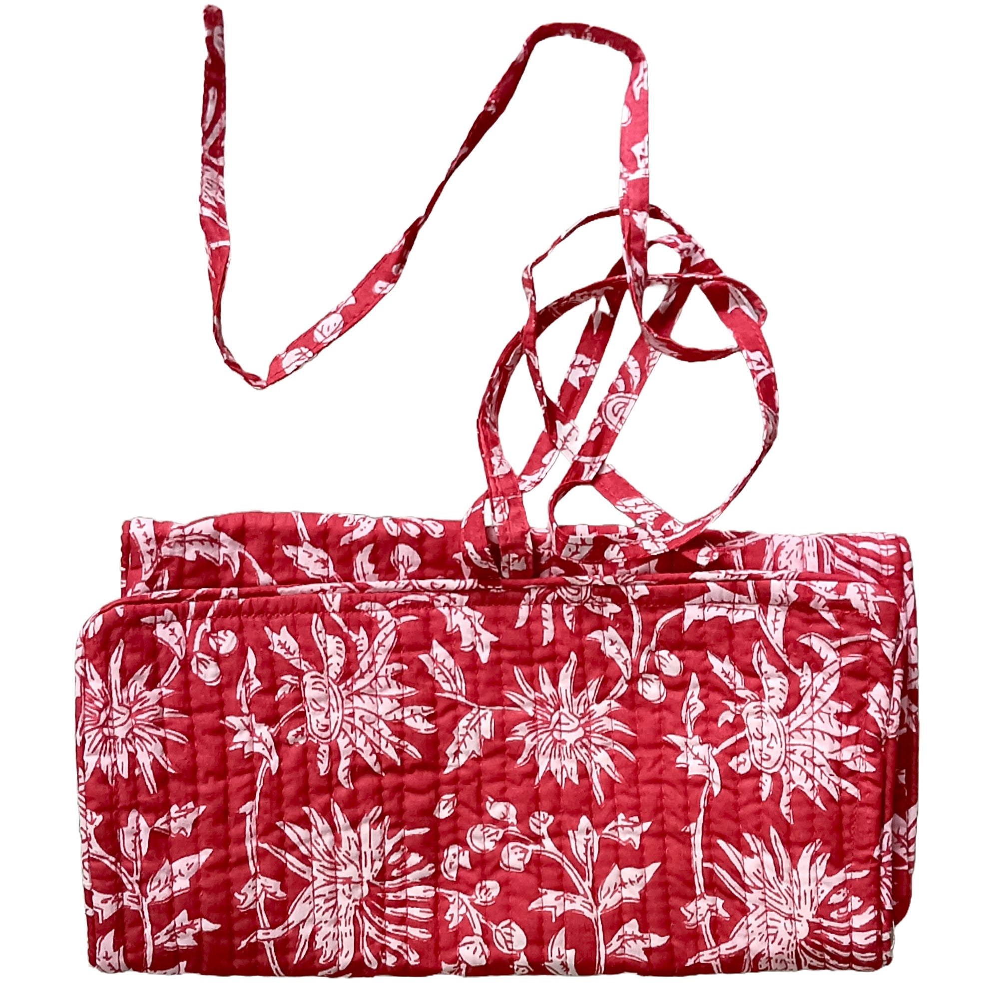 Assorted Cotton Blockprint Flat Pouch With YKK Zip, Zipper Pouch, Cotton Make-up purse, Utility bag, MASK POUCH- Gift for her