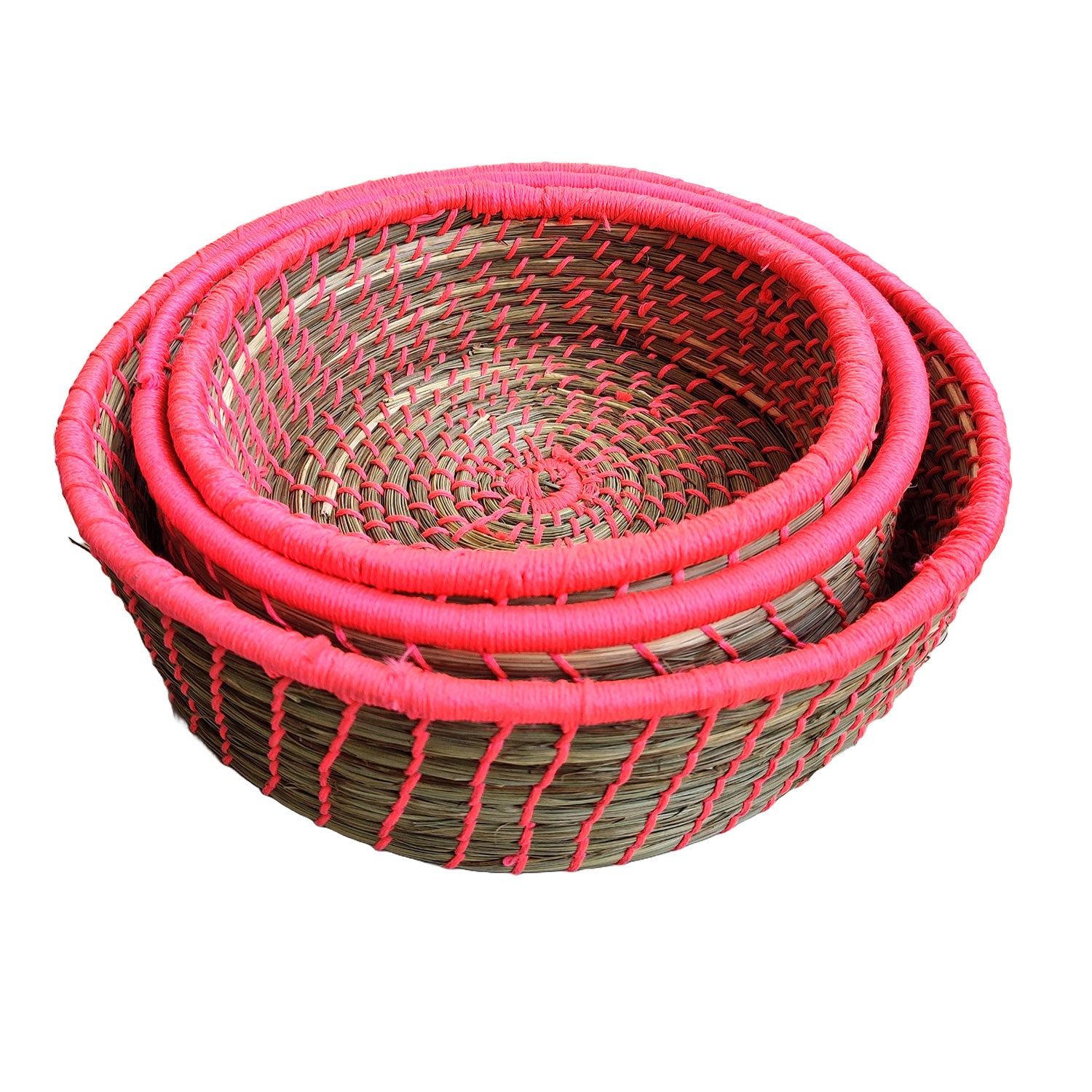 Roti Baskets Made Of Sabai Grass With  Lid