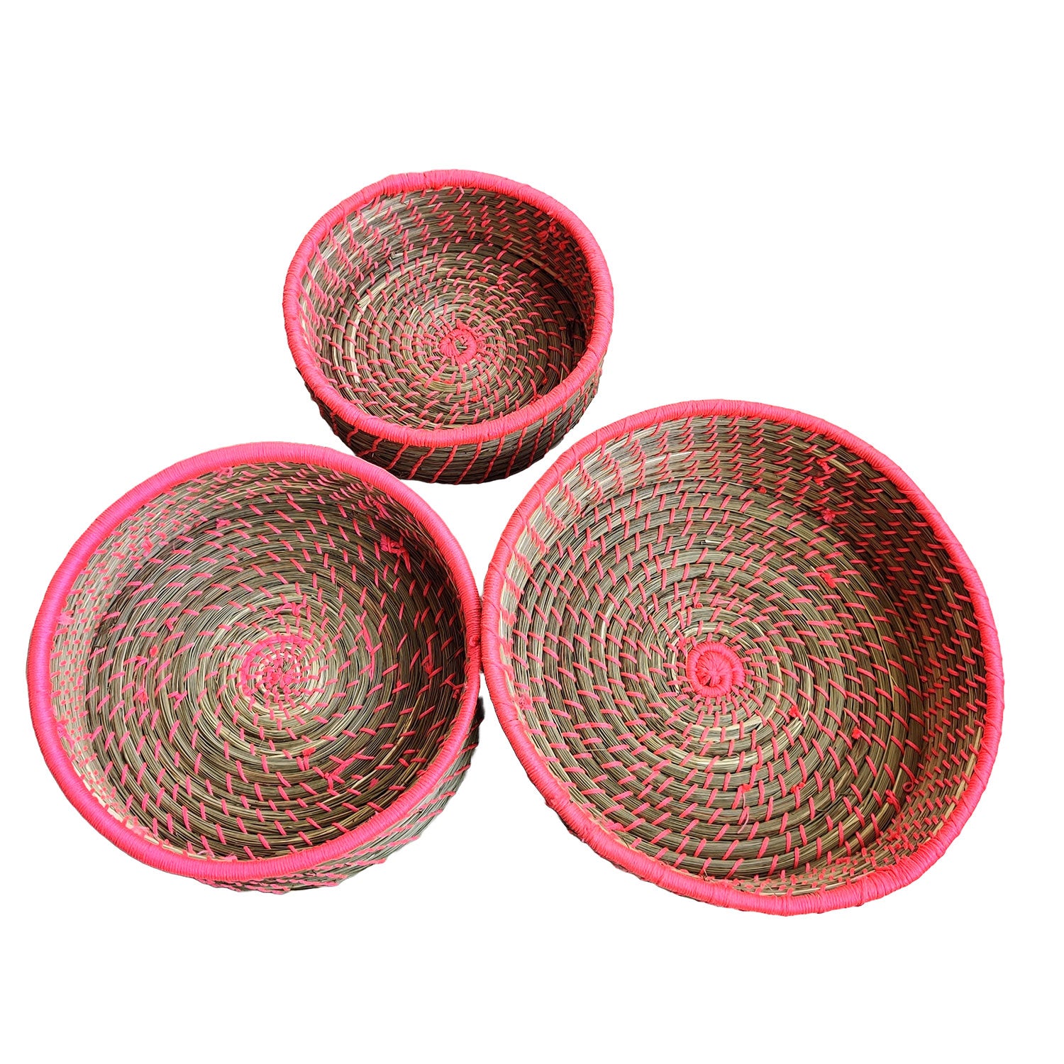 Roti Baskets Made Of Sabai Grass With  Lid