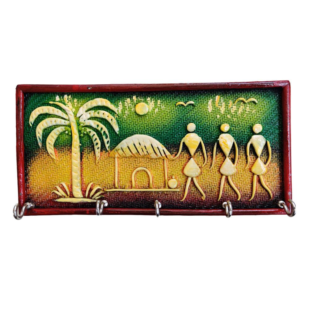 Paper mache key holder