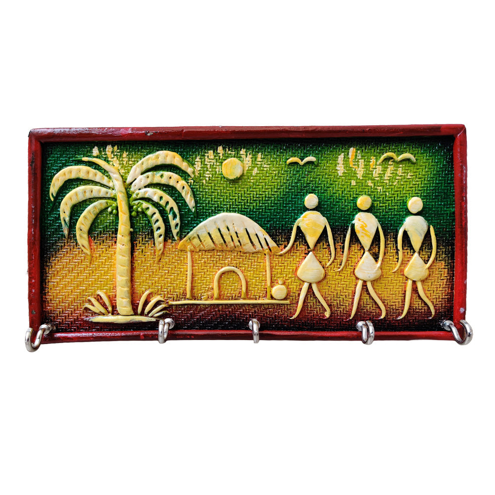 Paper mache key holder