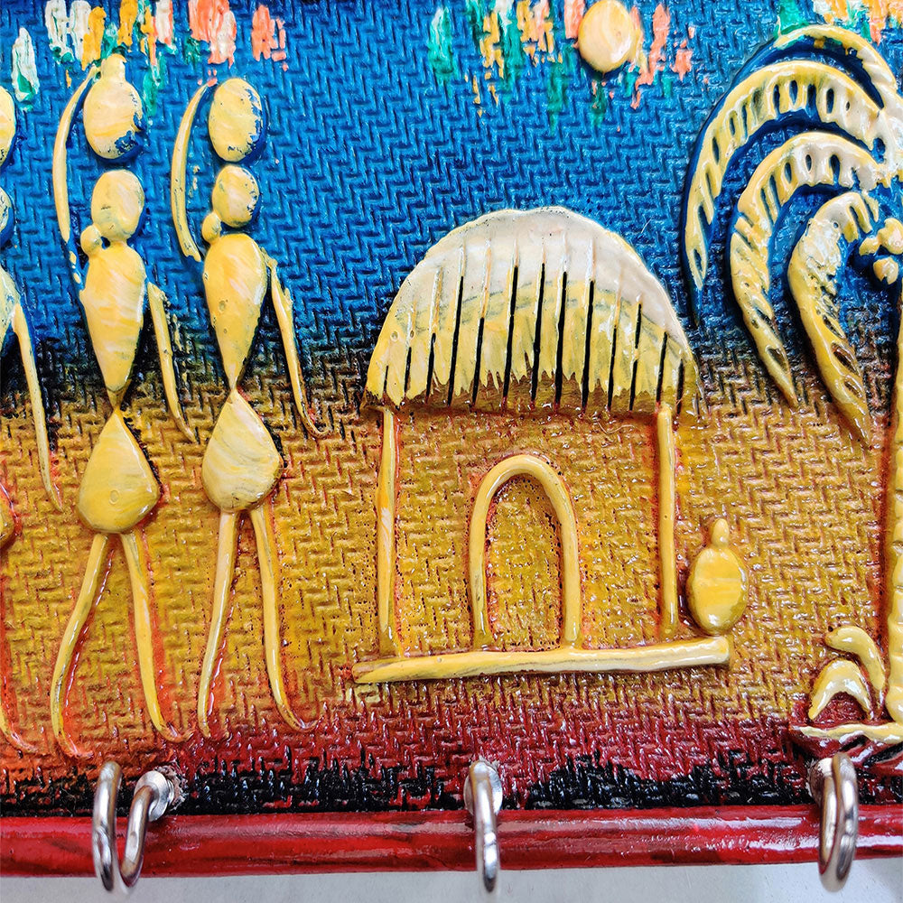 Paper mache key holder