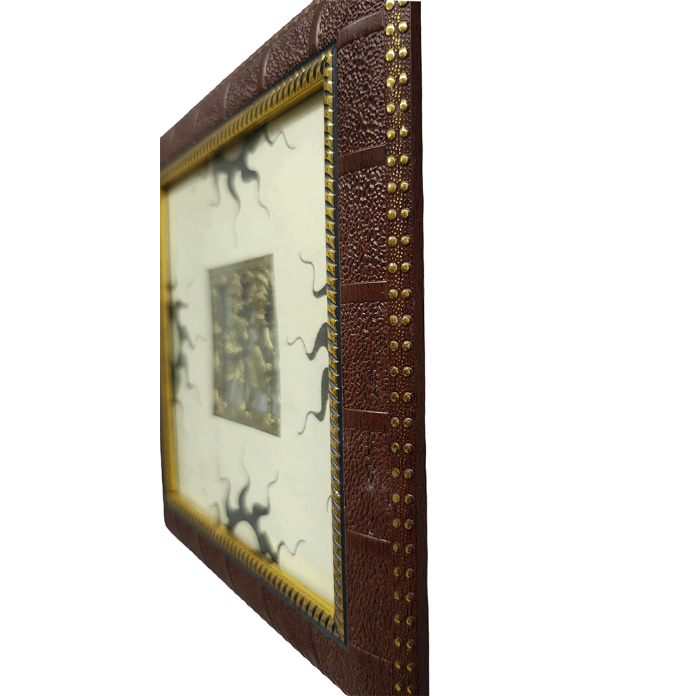 Odisha Brass & Bell Metal Dhokra Tribal Couple frame