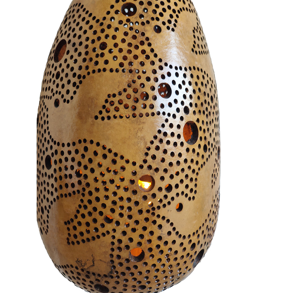 Dhokra Arts Handcrafted Bottle Guard Lamp