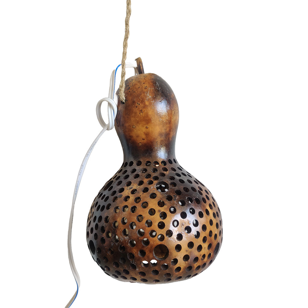 Dhokra Arts Handcrafted Bottle Guard Lamp
