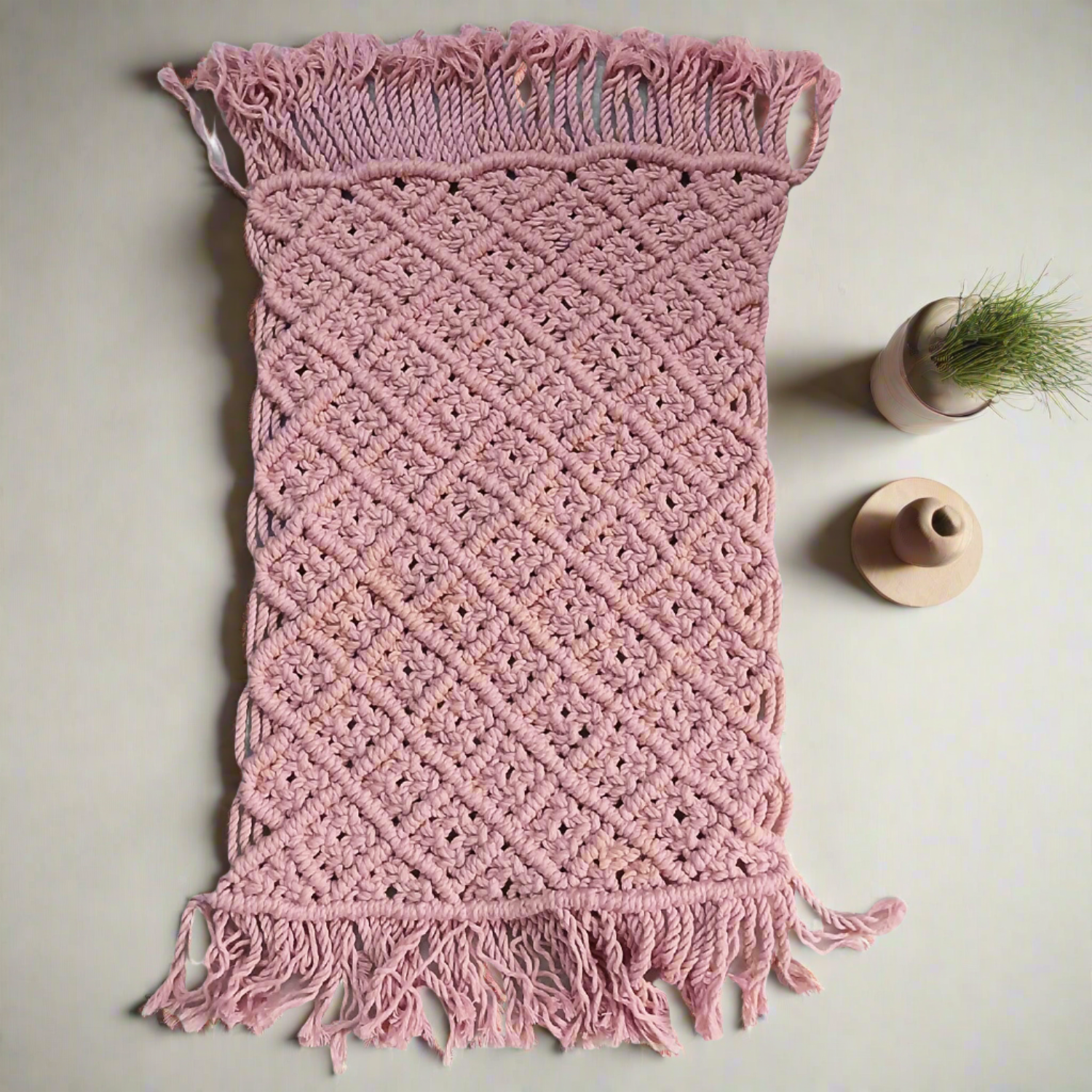Handmade Mini Crochet Table Runner