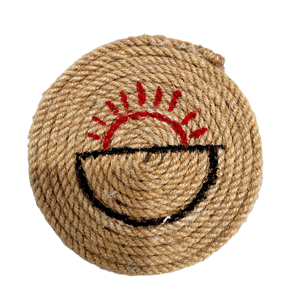 Jute Macrame Coasters set of 5 , coffee mug holder