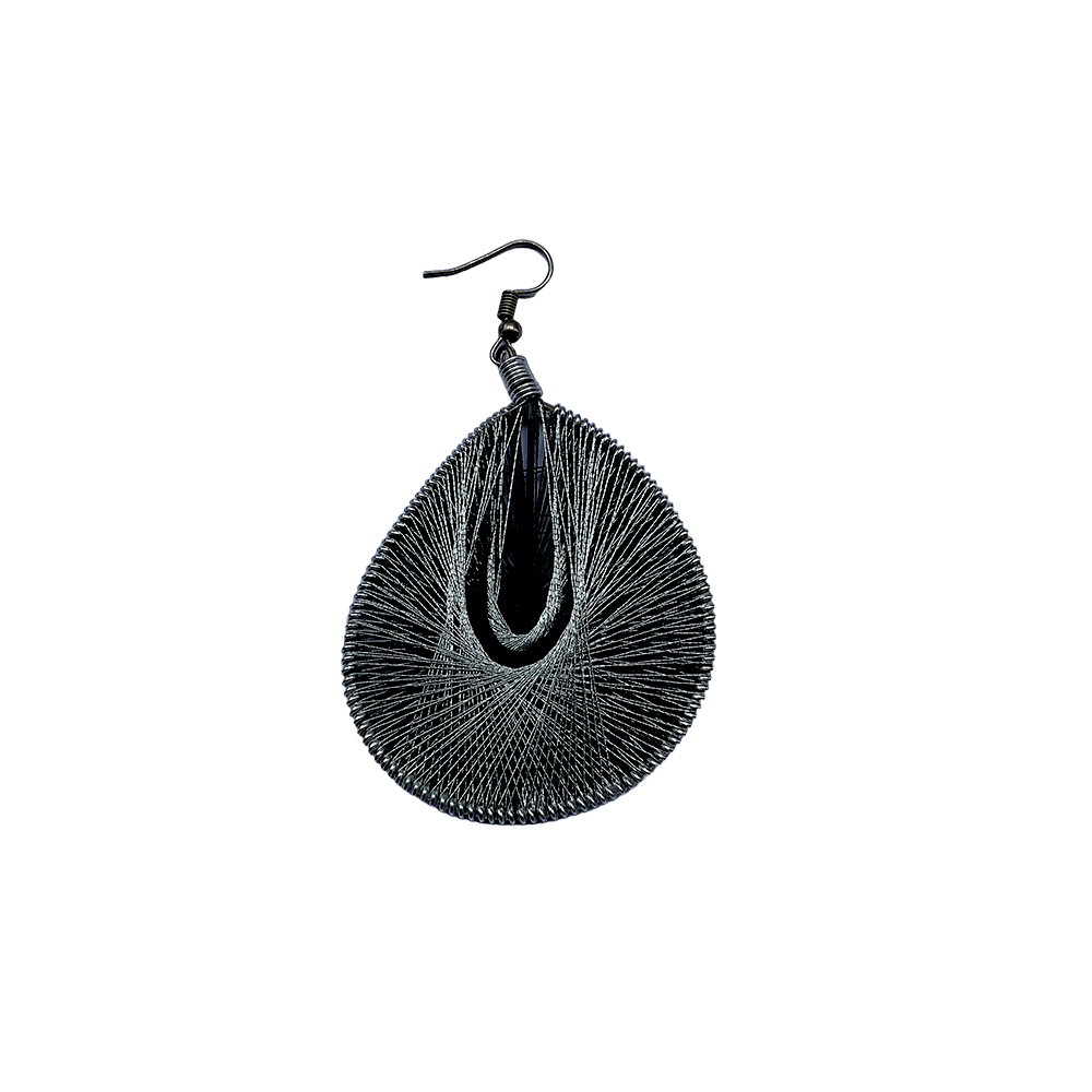 Brass beaded Crafted Tribal earings handmade in Karamul, Orissa