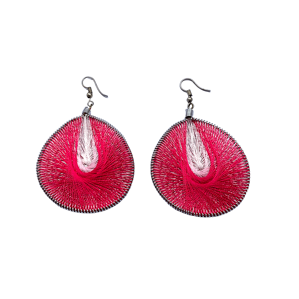 Brass beaded Crafted Tribal earings handmade in Karamul, Orissa