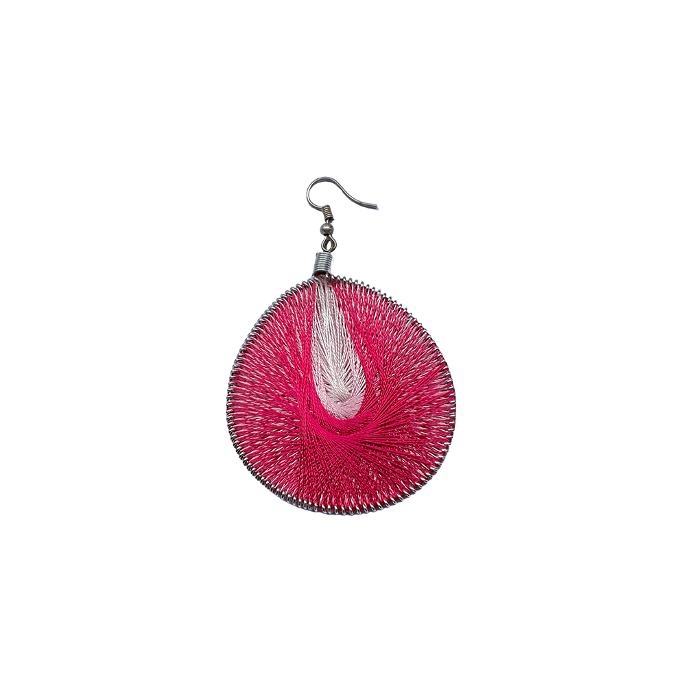 Brass beaded Crafted Tribal earings handmade in Karamul, Orissa