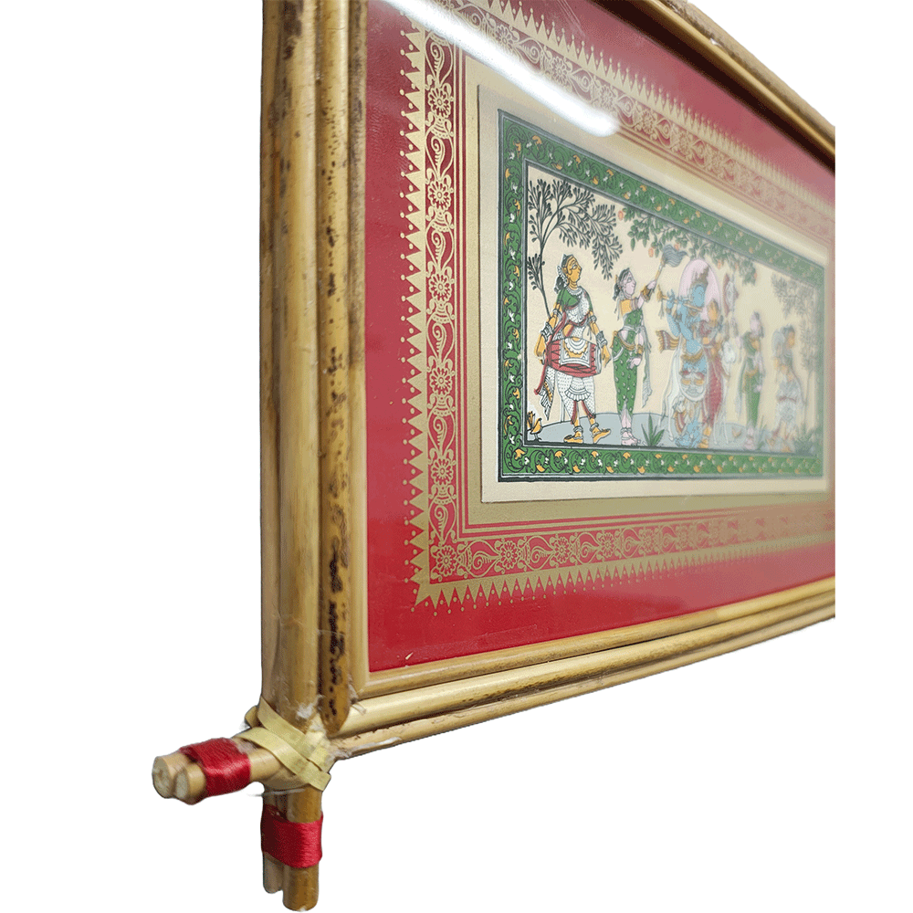 Traditional Pattachitra Painting With Frame Indian Art