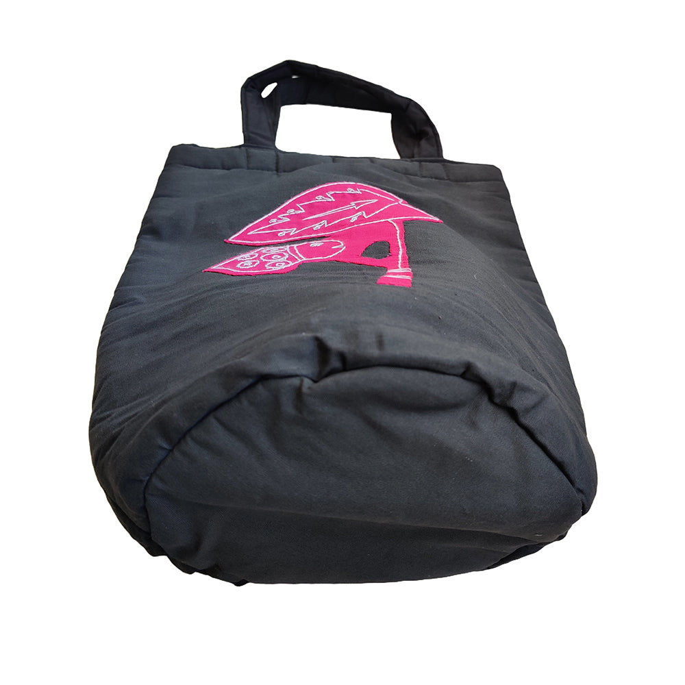 Applique Cotton Hand Bag