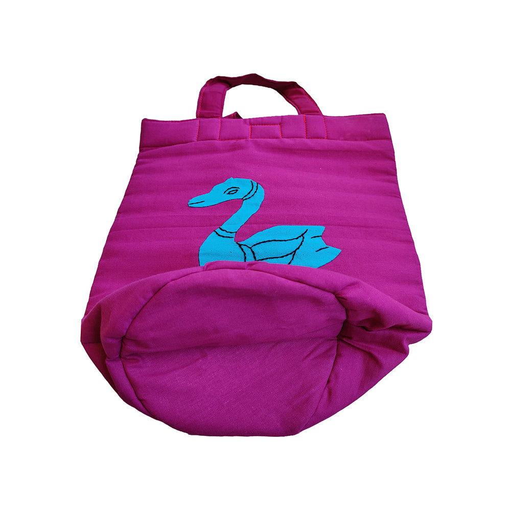 Applique Cotton Hand Bag
