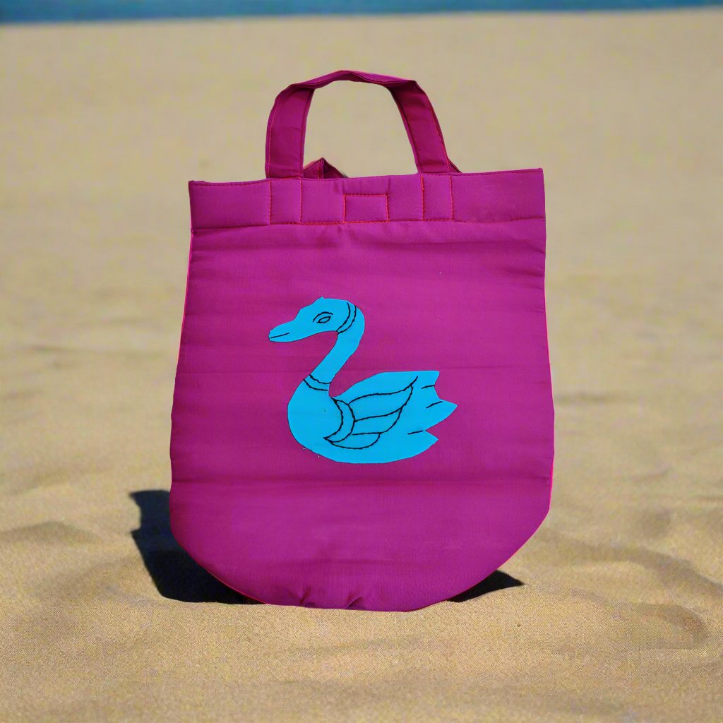 Applique Cotton Hand Bag
