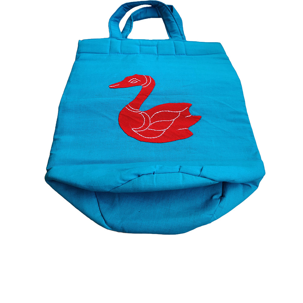 Applique Cotton Hand Bag