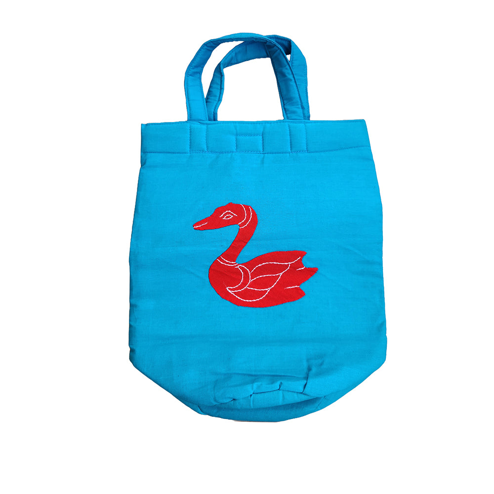 Applique Cotton Hand Bag