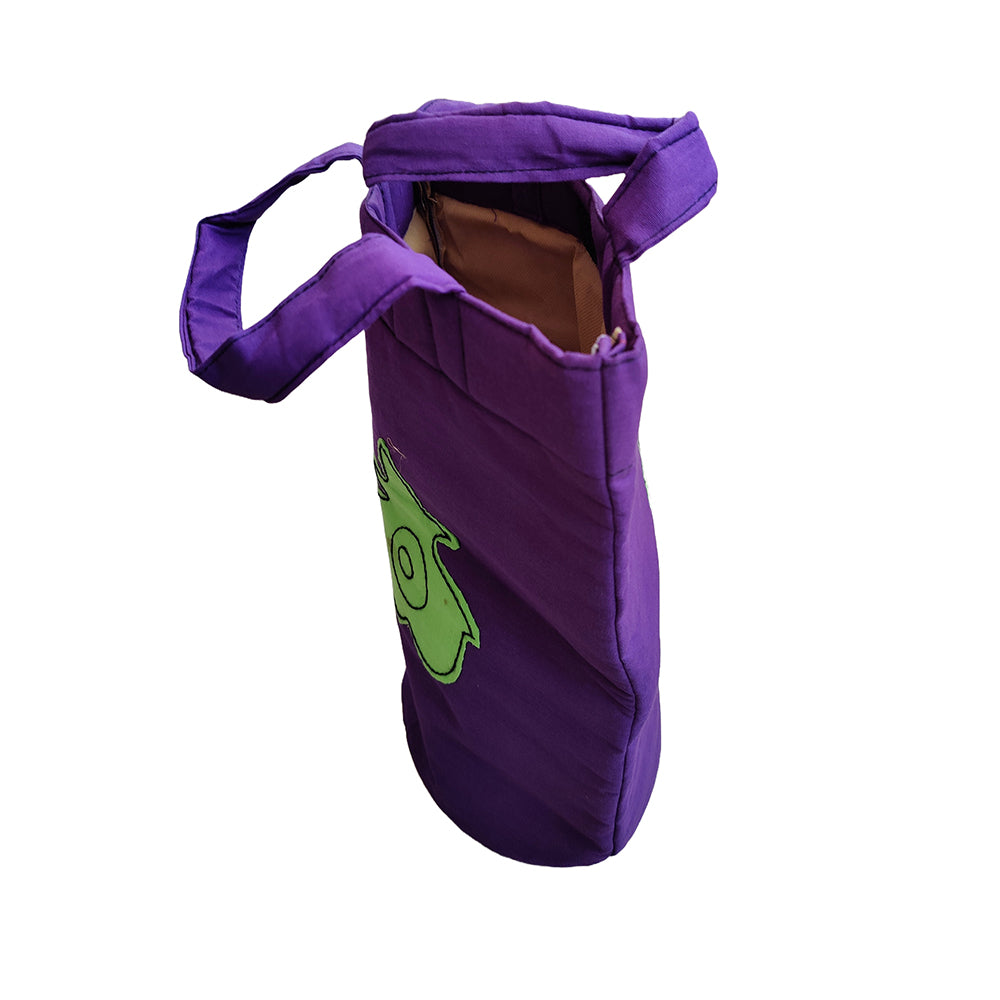 Applique Cotton Hand Bag