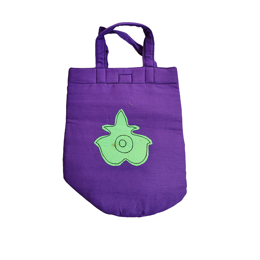 Applique Cotton Hand Bag