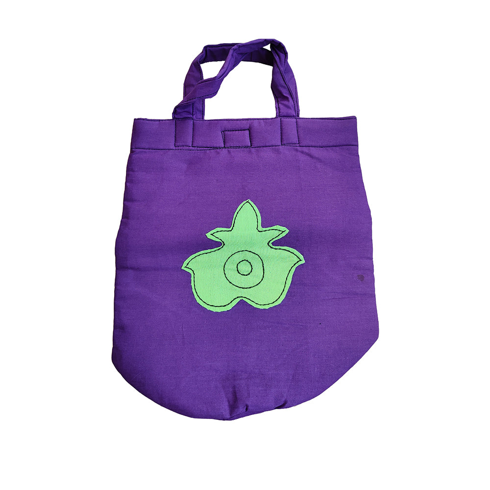 Applique Cotton Hand Bag