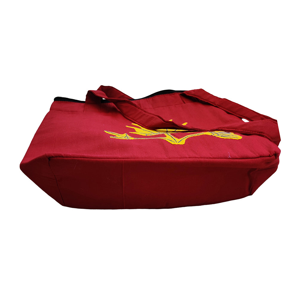 Applique Cotton Hand Bag