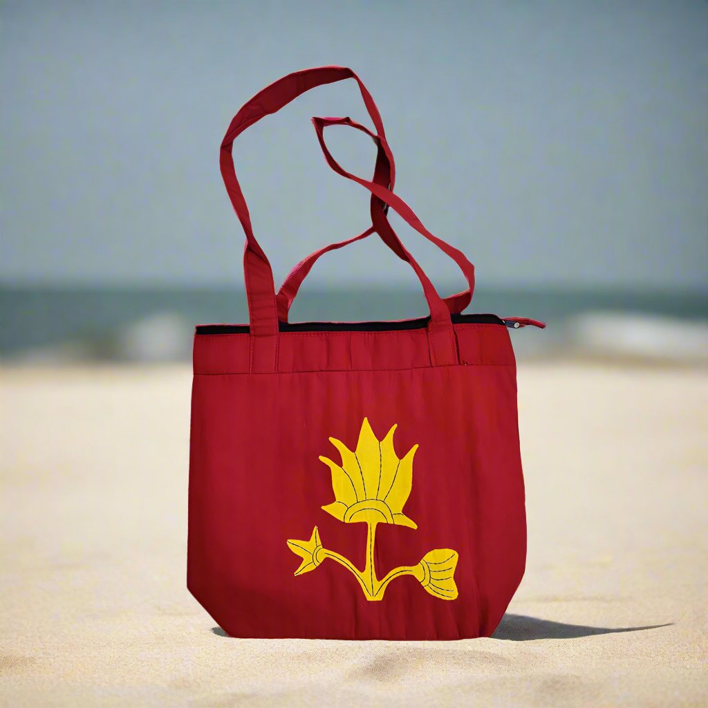 Applique Cotton Hand Bag