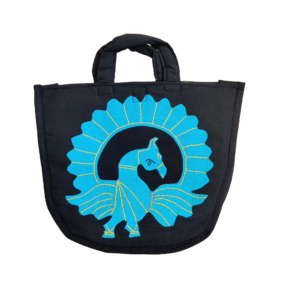 Applique Cotton Hand Bag