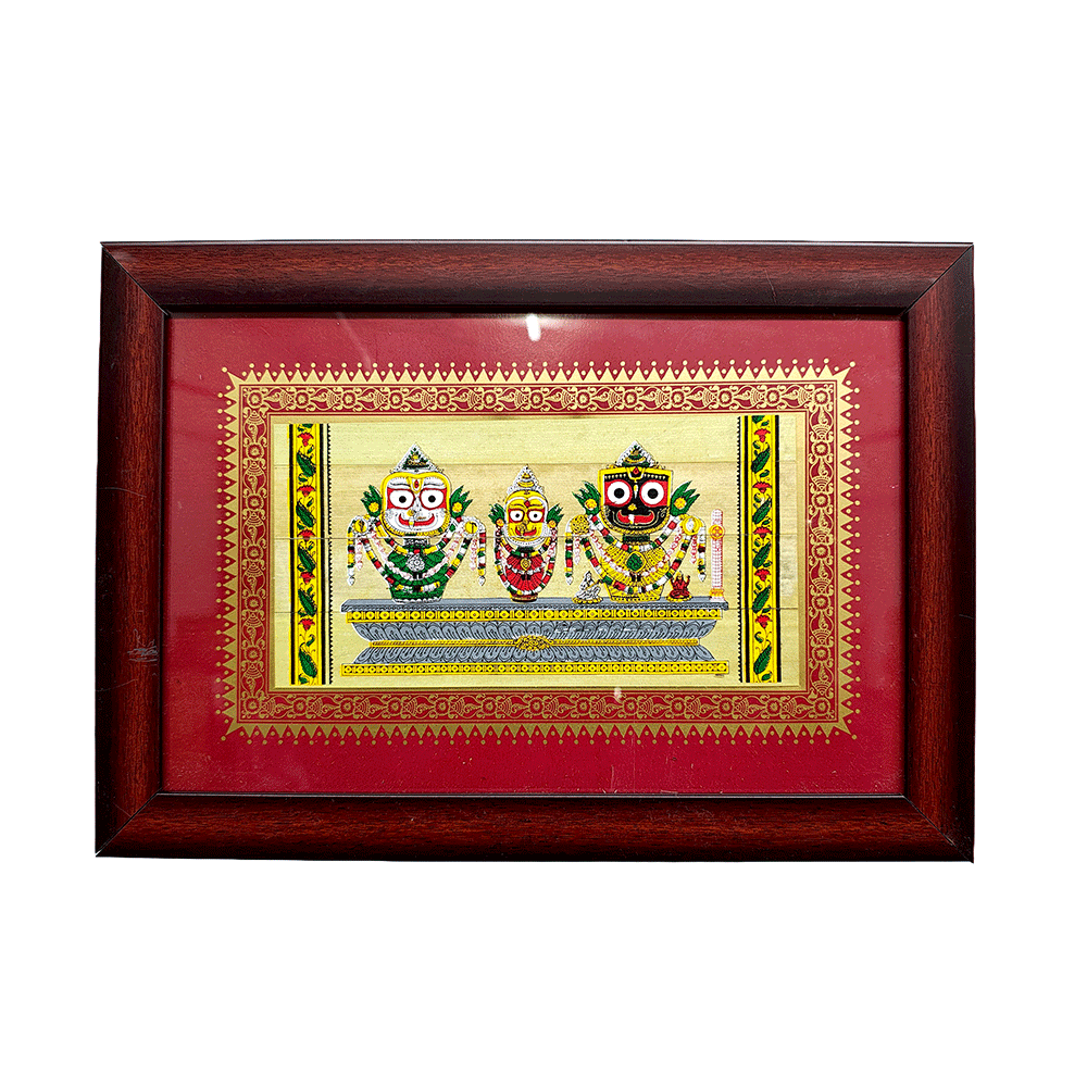 Traditional Pattachitra jagannath Painting With Frame Indian Art