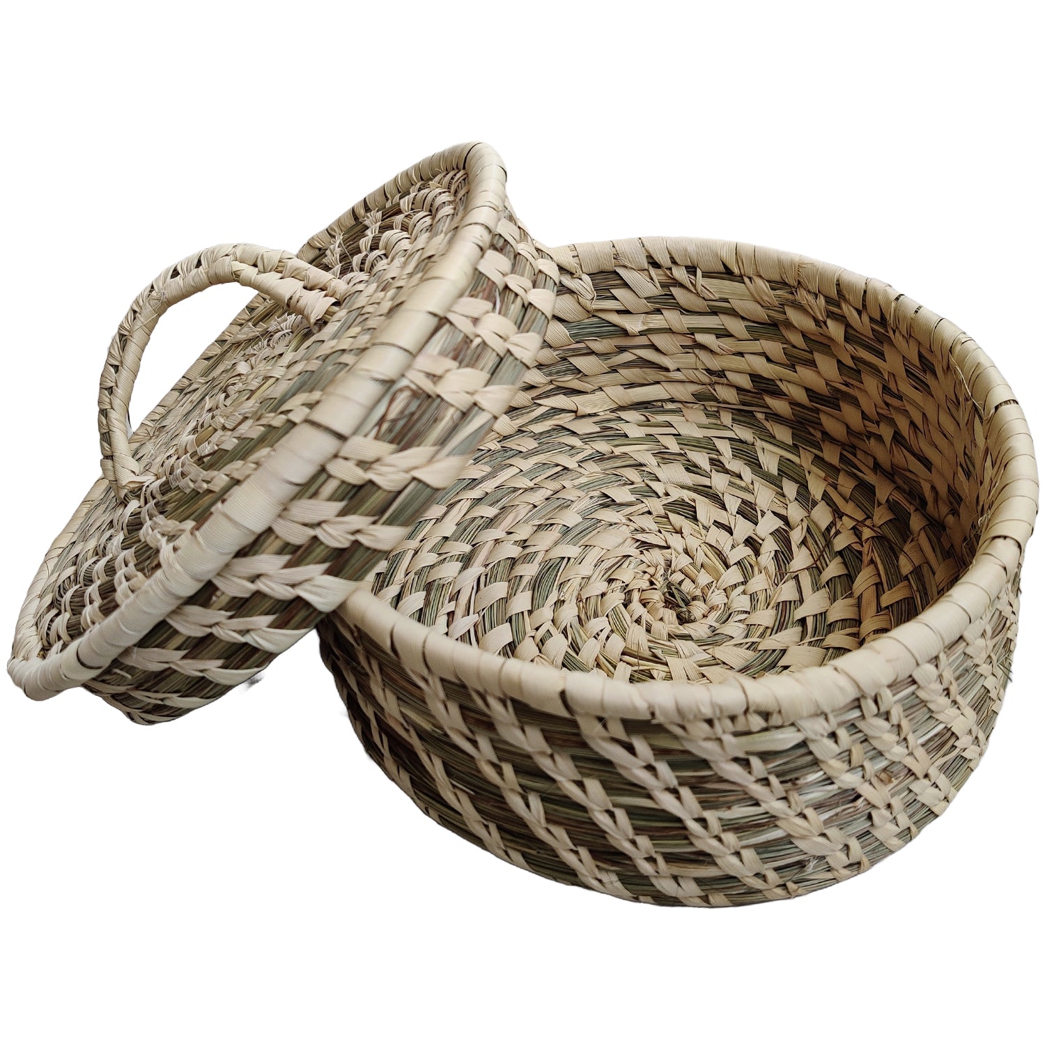 Roti Baskets Made Of Sabai Grass With  Lid
