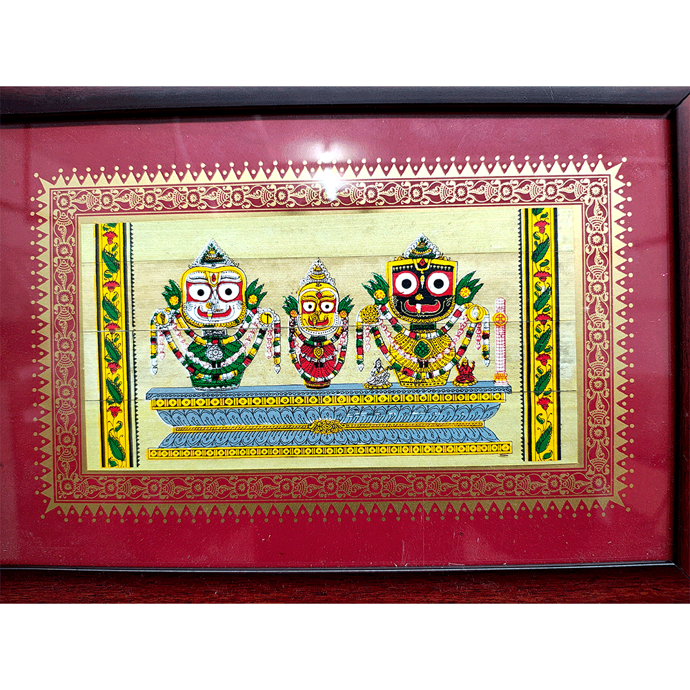 Traditional Pattachitra jagannath Painting With Frame Indian Art