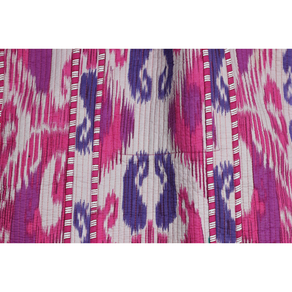 Multicolor Block Printed Cotton Quilted Tote Bags