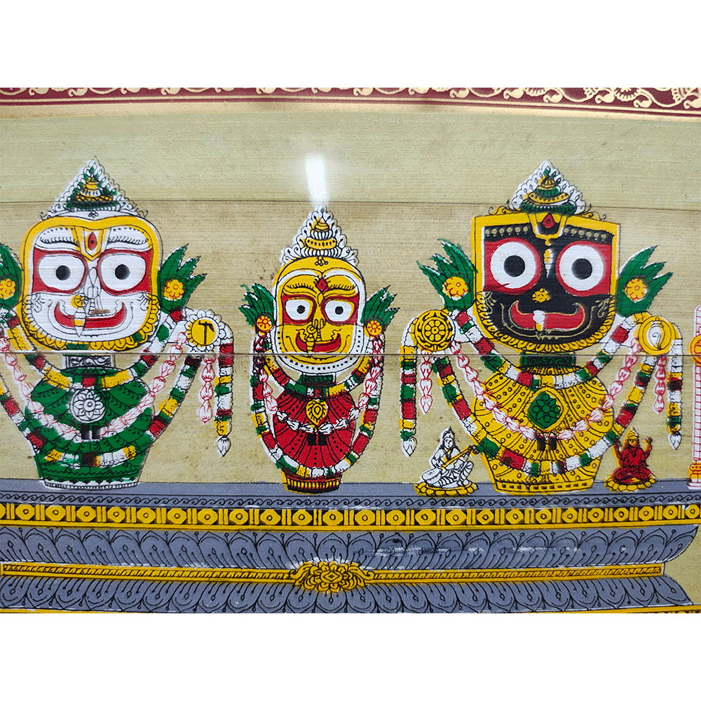 Traditional Pattachitra jagannath Painting With Frame Indian Art