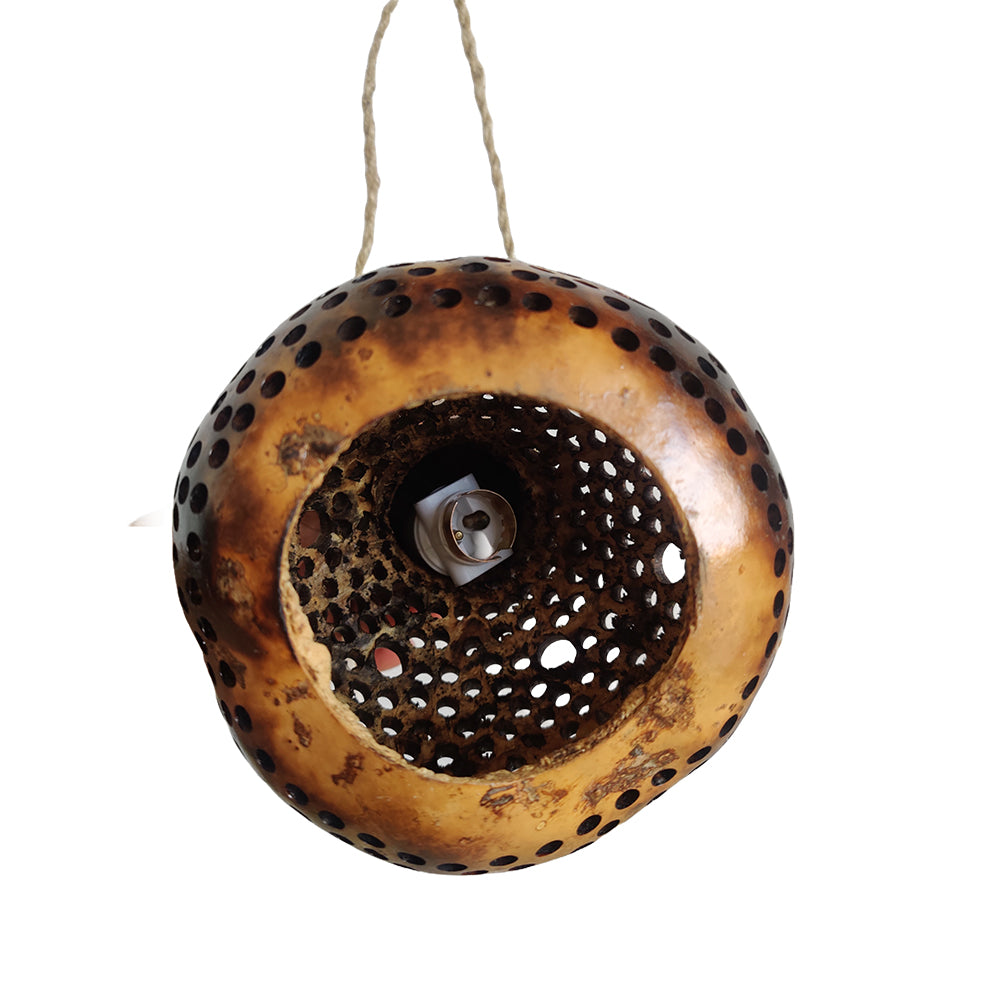 Dhokra Arts Handcrafted Bottle Guard Lamp