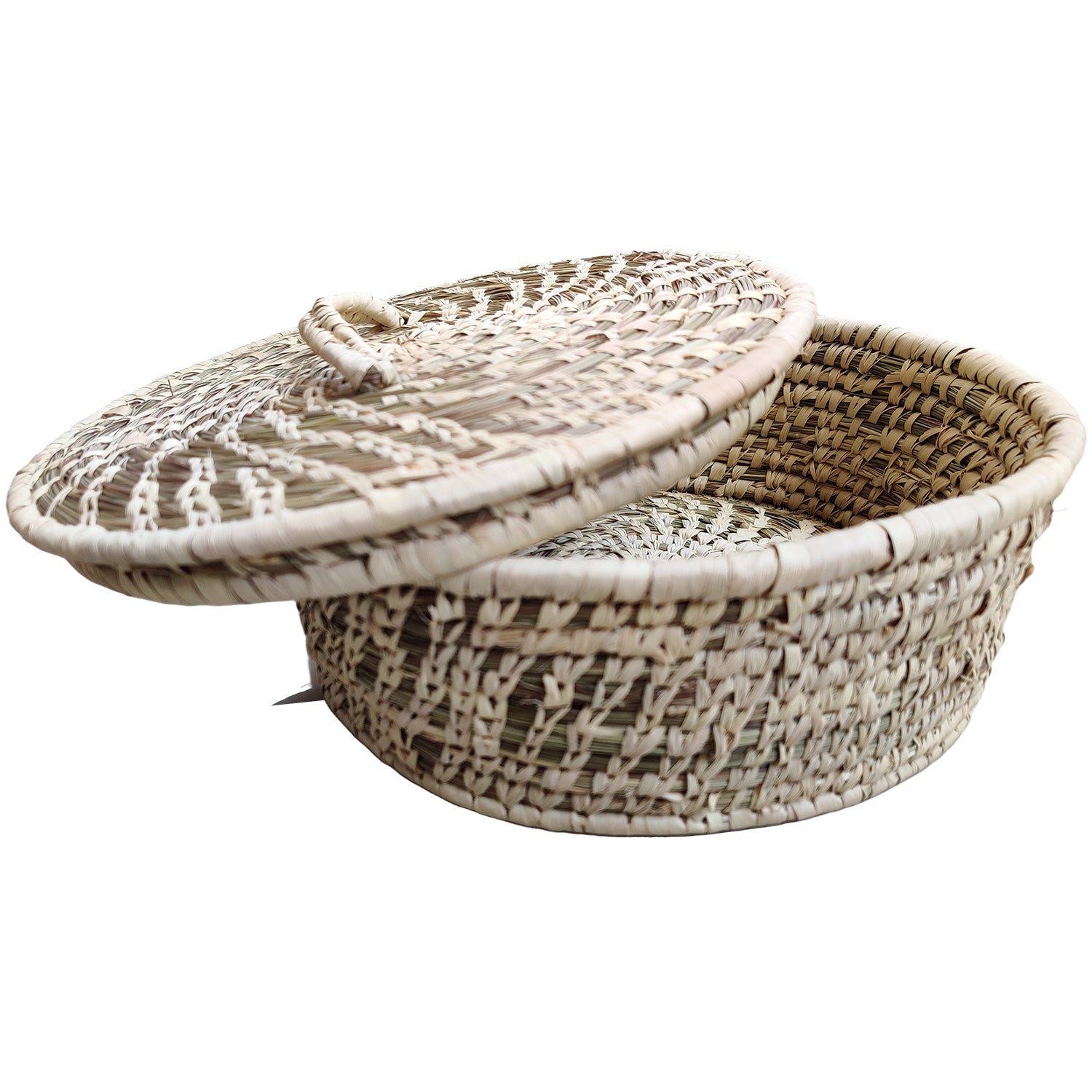Roti Baskets Made Of Sabai Grass With  Lid