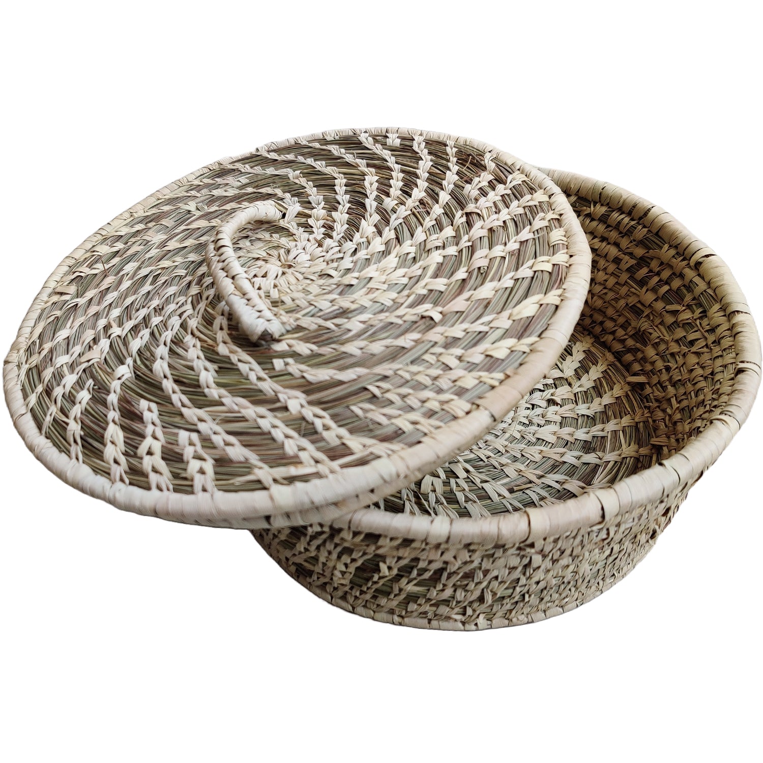 Roti Baskets Made Of Sabai Grass With  Lid