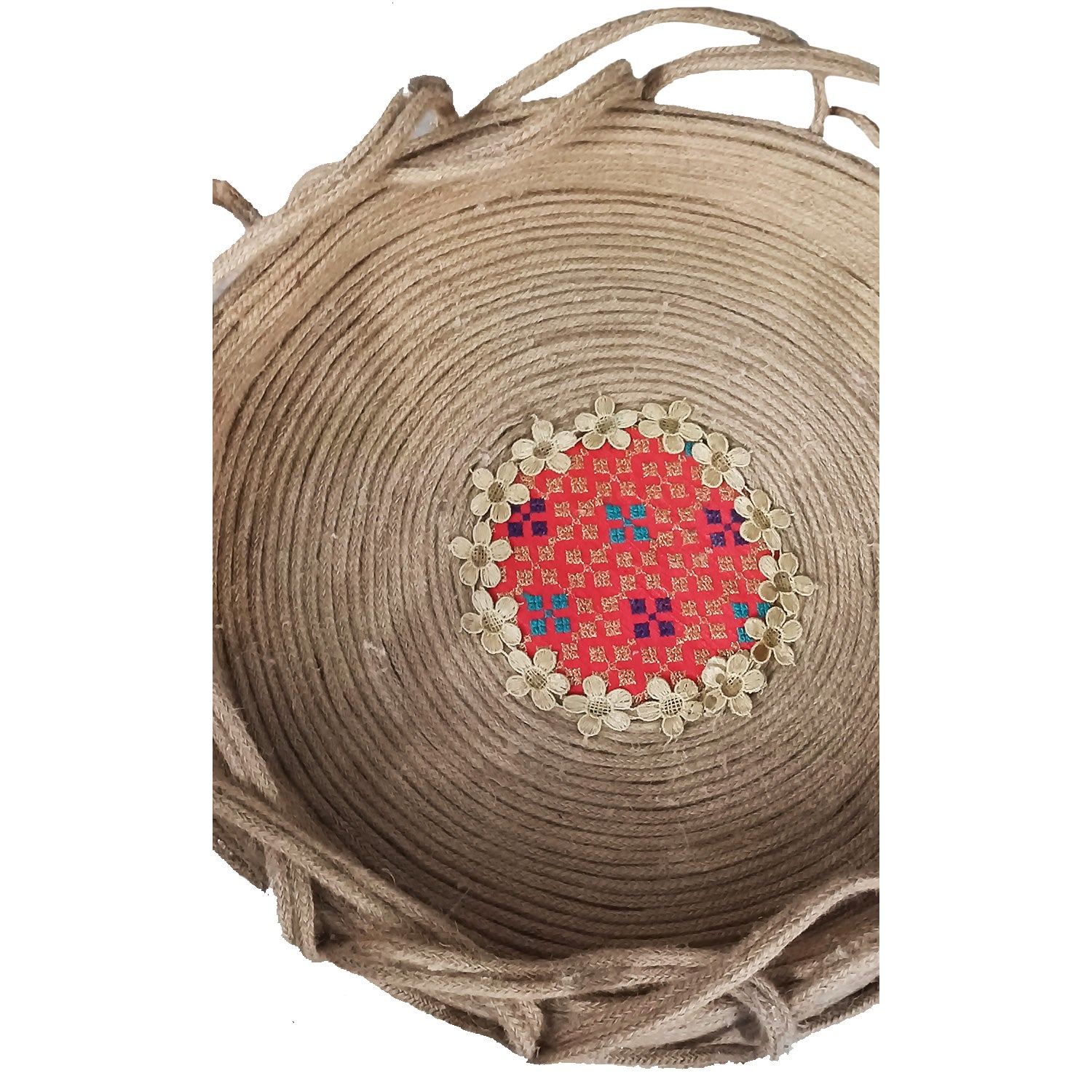 Natural Jute Fruits Storage Basket Tokri