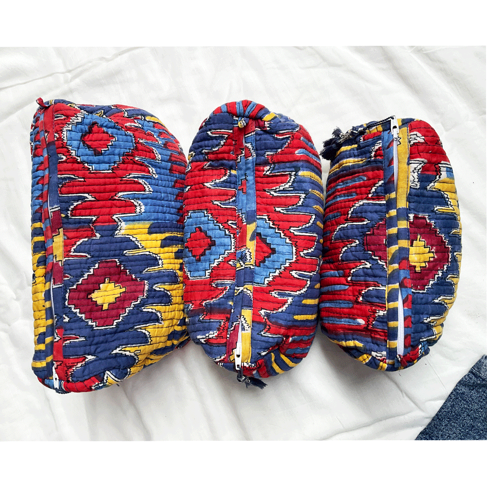 Set Of Three Multi Purpose Toiletry Bags