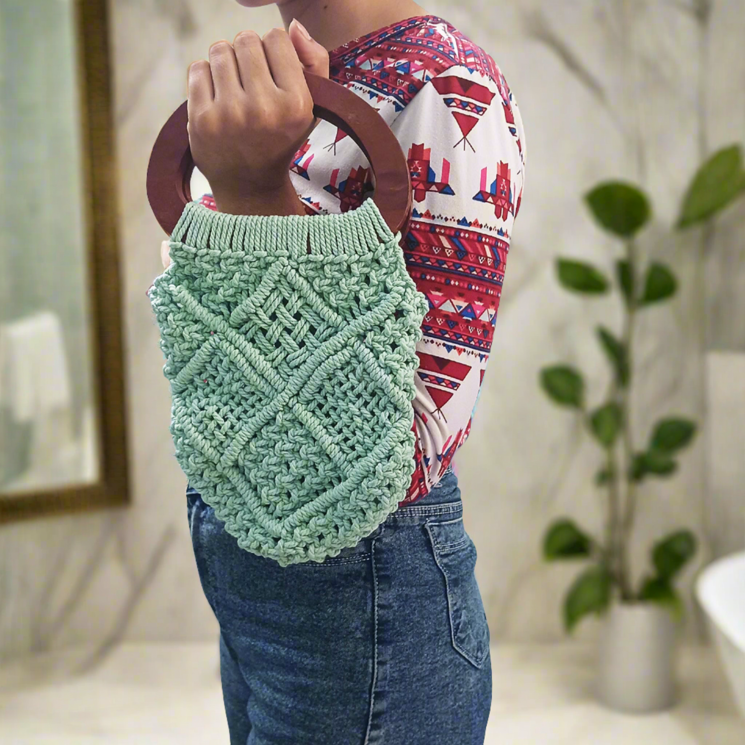 CROCHET PATTERN MINIMEALBA Crochet Bag Pattern Raffia Bag crochet purse woman bag shopping bag