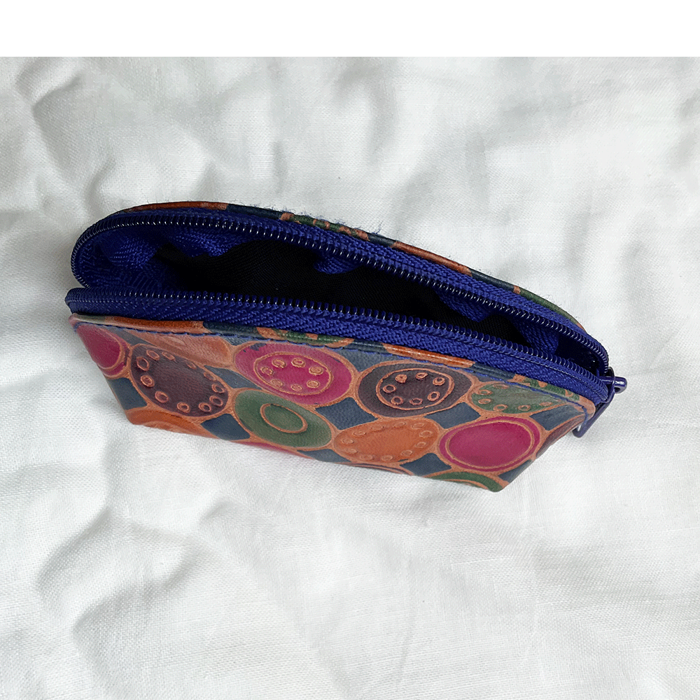 Leather Coin Purses,  Multi Color