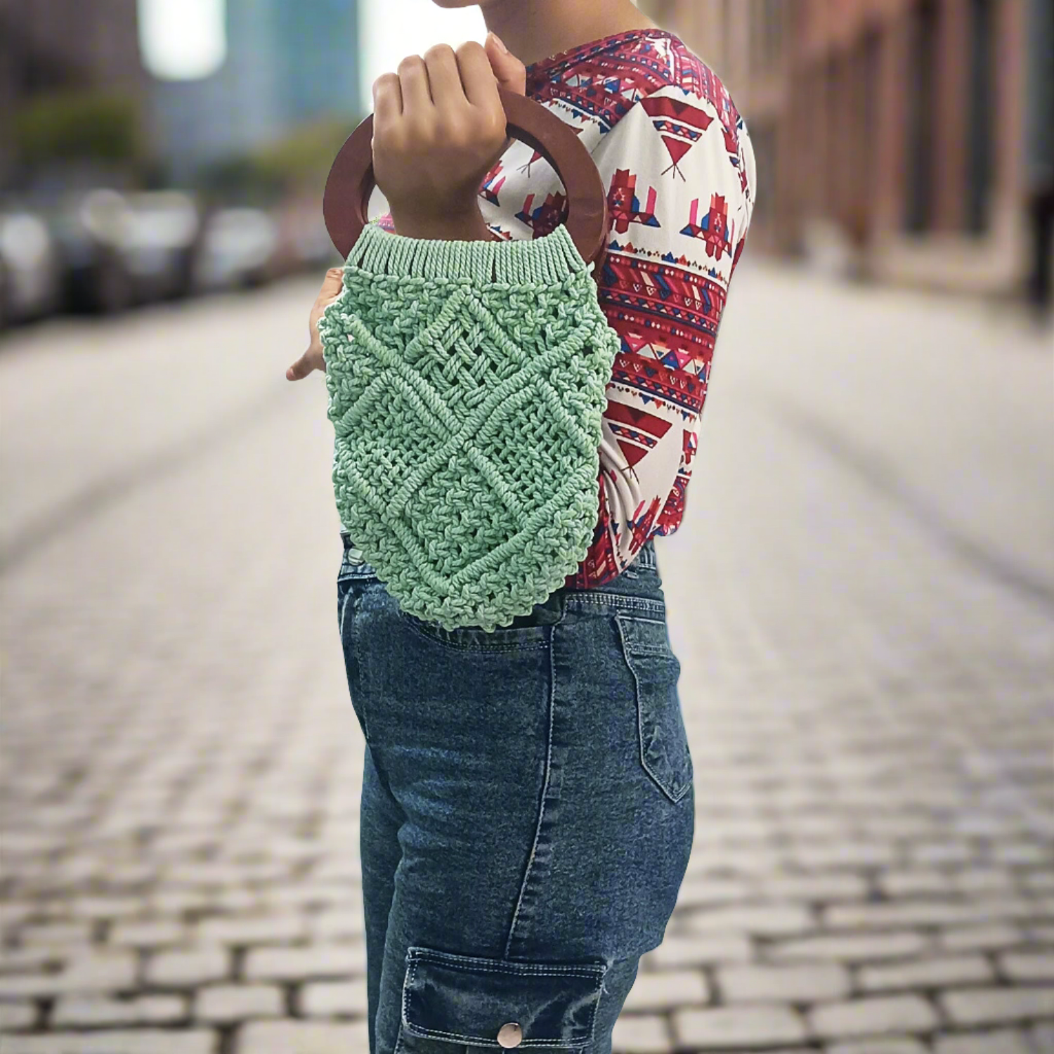 CROCHET PATTERN MINIMEALBA Crochet Bag Pattern Raffia Bag crochet purse woman bag shopping bag