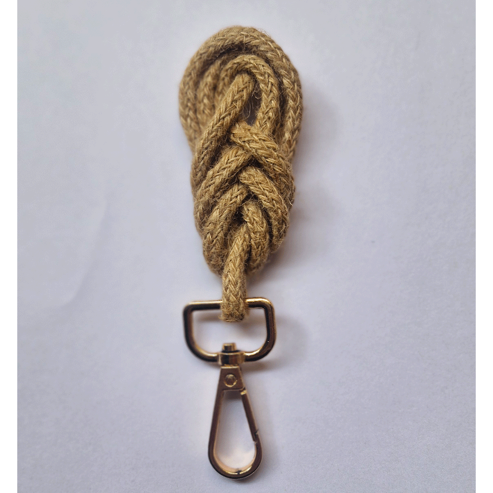 Macrame jute Keychain handmade gift bulk order baby shower favors wedding gift boho keychain