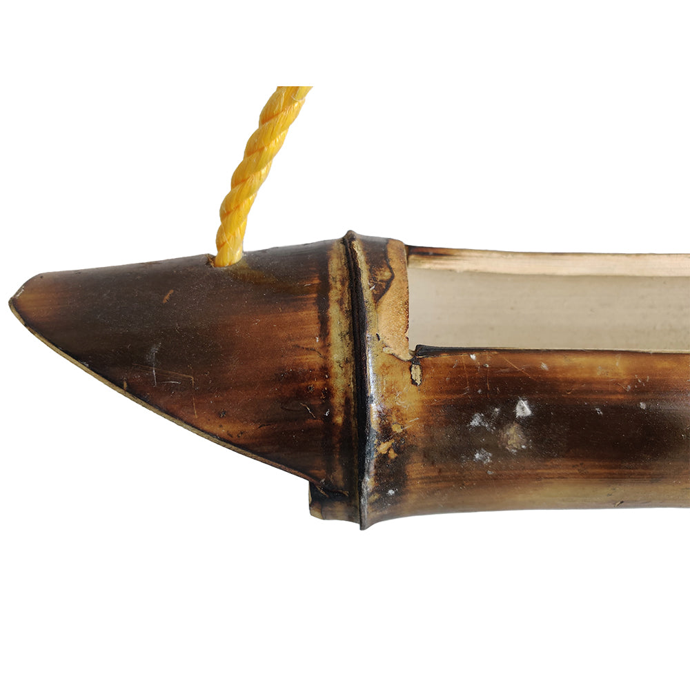 Handcrafted boat Hanging Planter with Dried Bottle Guard