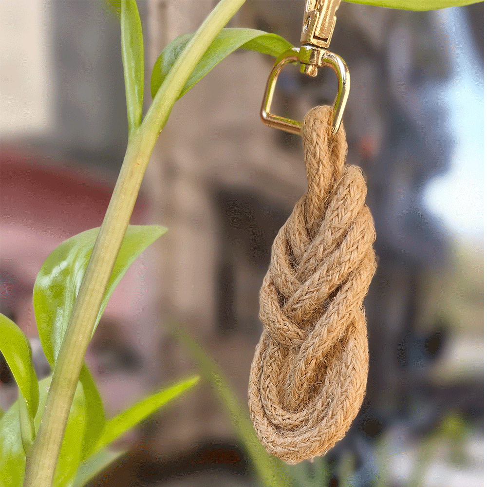 Macrame jute Keychain handmade gift bulk order baby shower favors wedding gift boho keychain