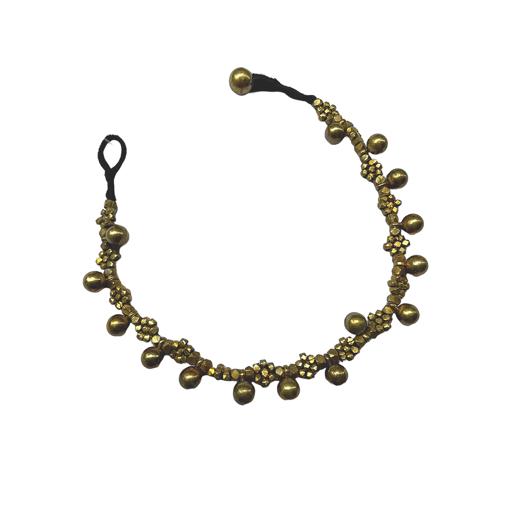 Brass beaded Crafted Tribal earings handmade in Karamul, Orissa