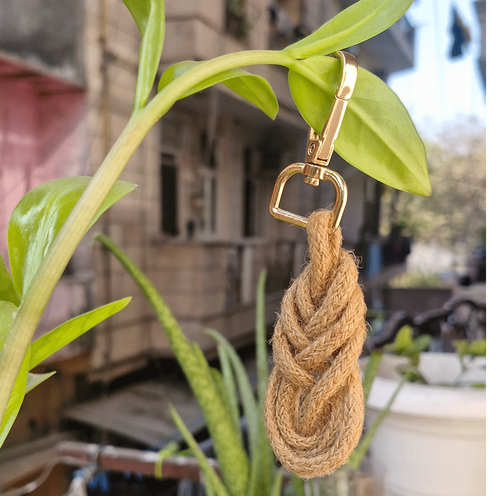 Macrame jute Keychain handmade gift bulk order baby shower favors wedding gift boho keychain