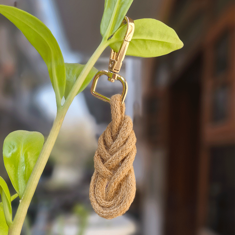 Macrame jute Keychain handmade gift bulk order baby shower favors wedding gift boho keychain