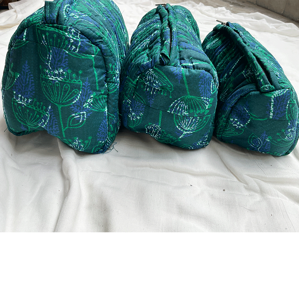 Set Of Three Multi Purpose Toiletry Bags