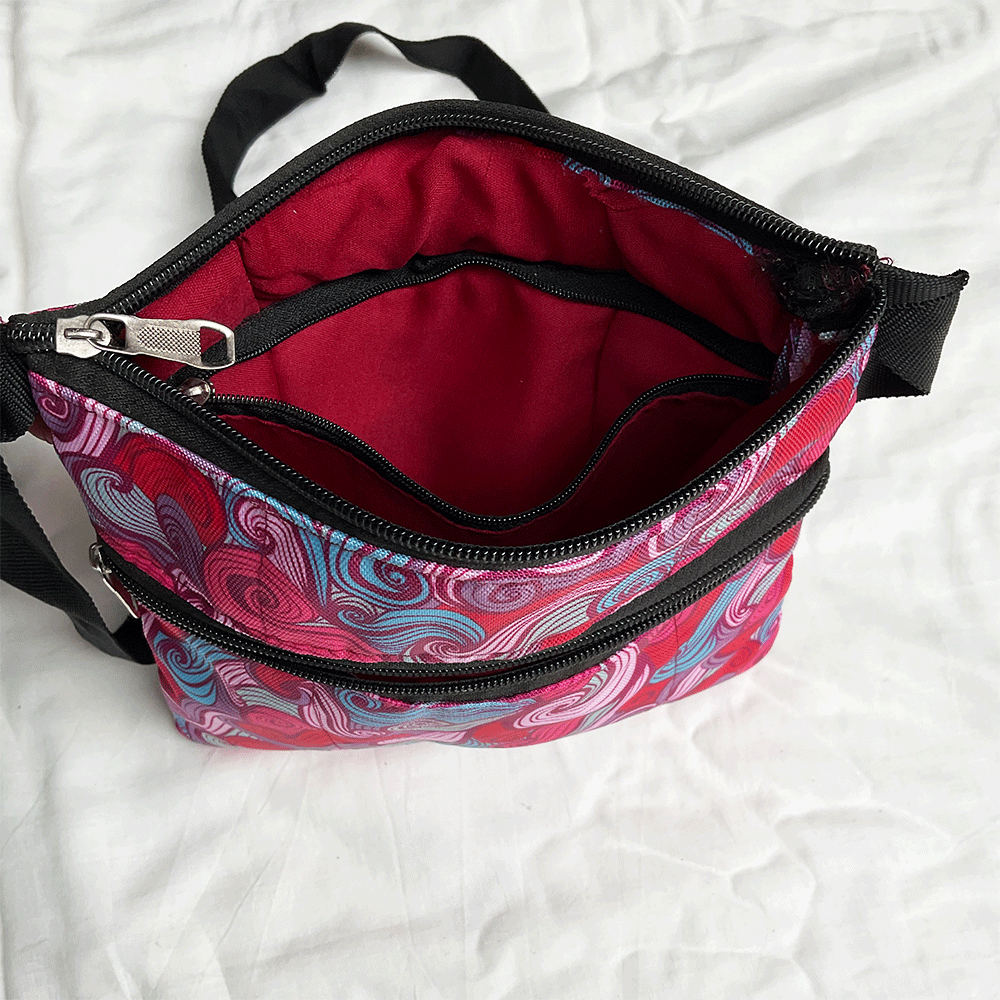 Canvas Sling bag for Women & kids ,Cross body Phone bag ,Mobile sling bag