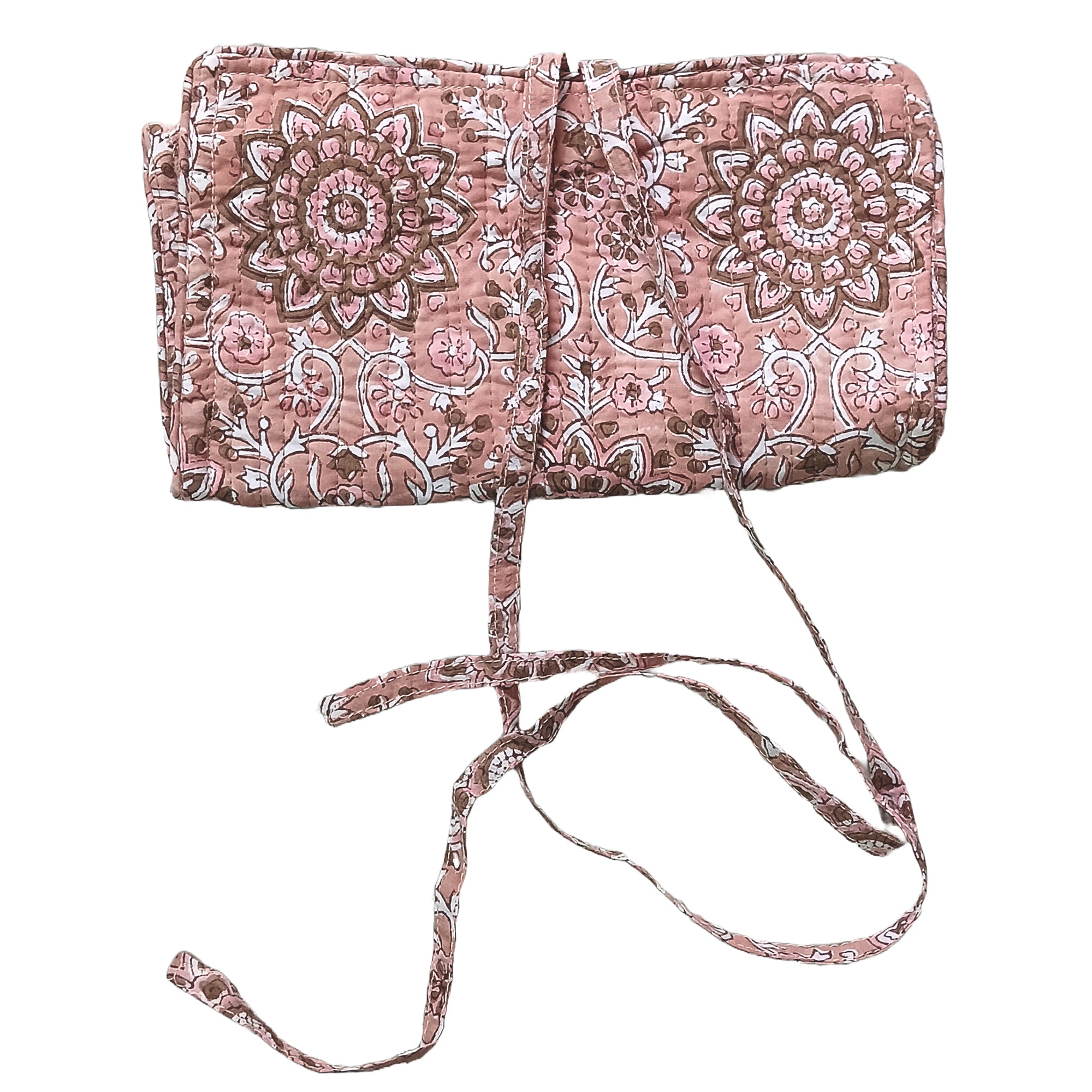 Assorted Cotton Blockprint Flat Pouch With YKK Zip, Zipper Pouch, Cotton Make-up purse, Utility bag, MASK POUCH- Gift for her