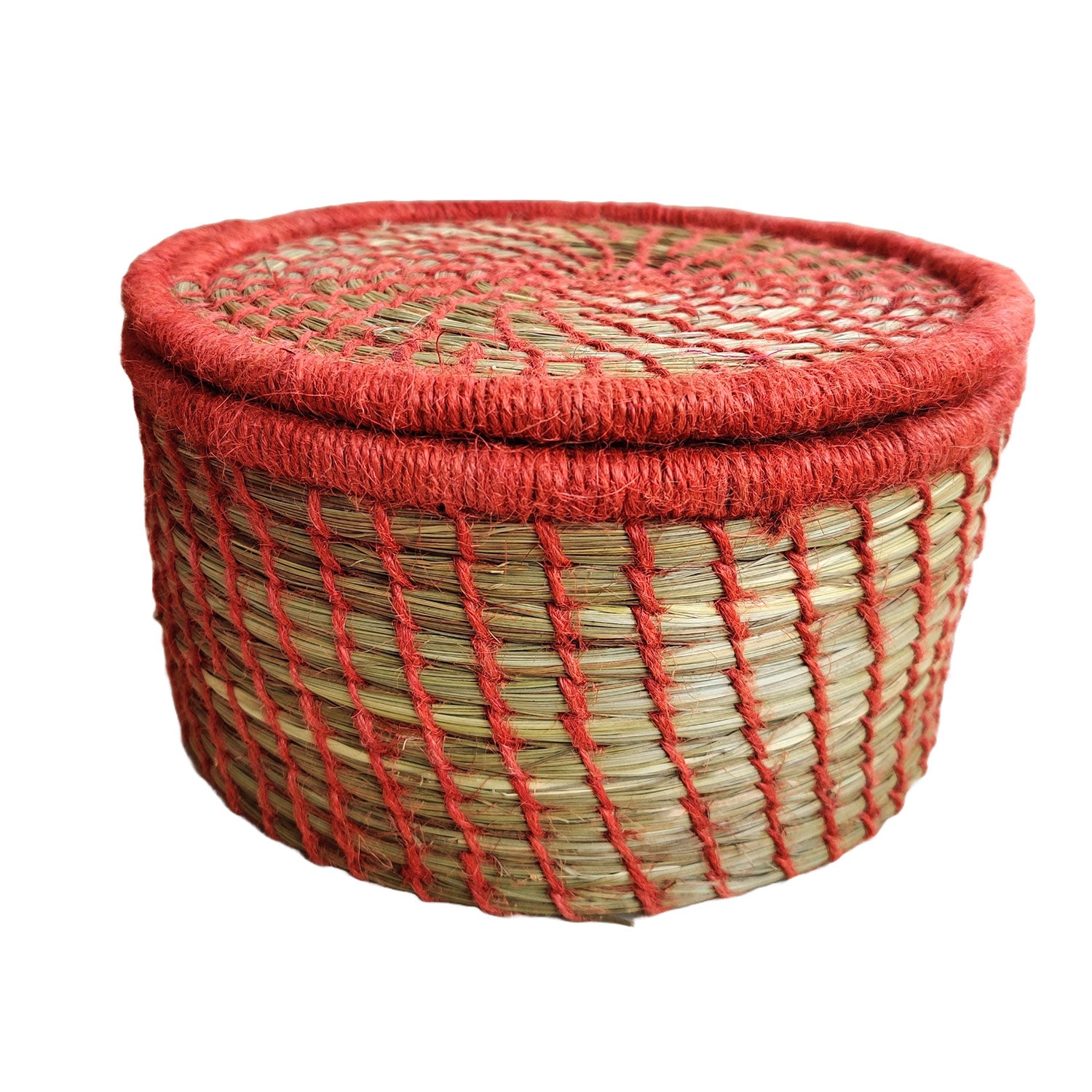 Roti Baskets Made Of Sabai Grass With  Lid