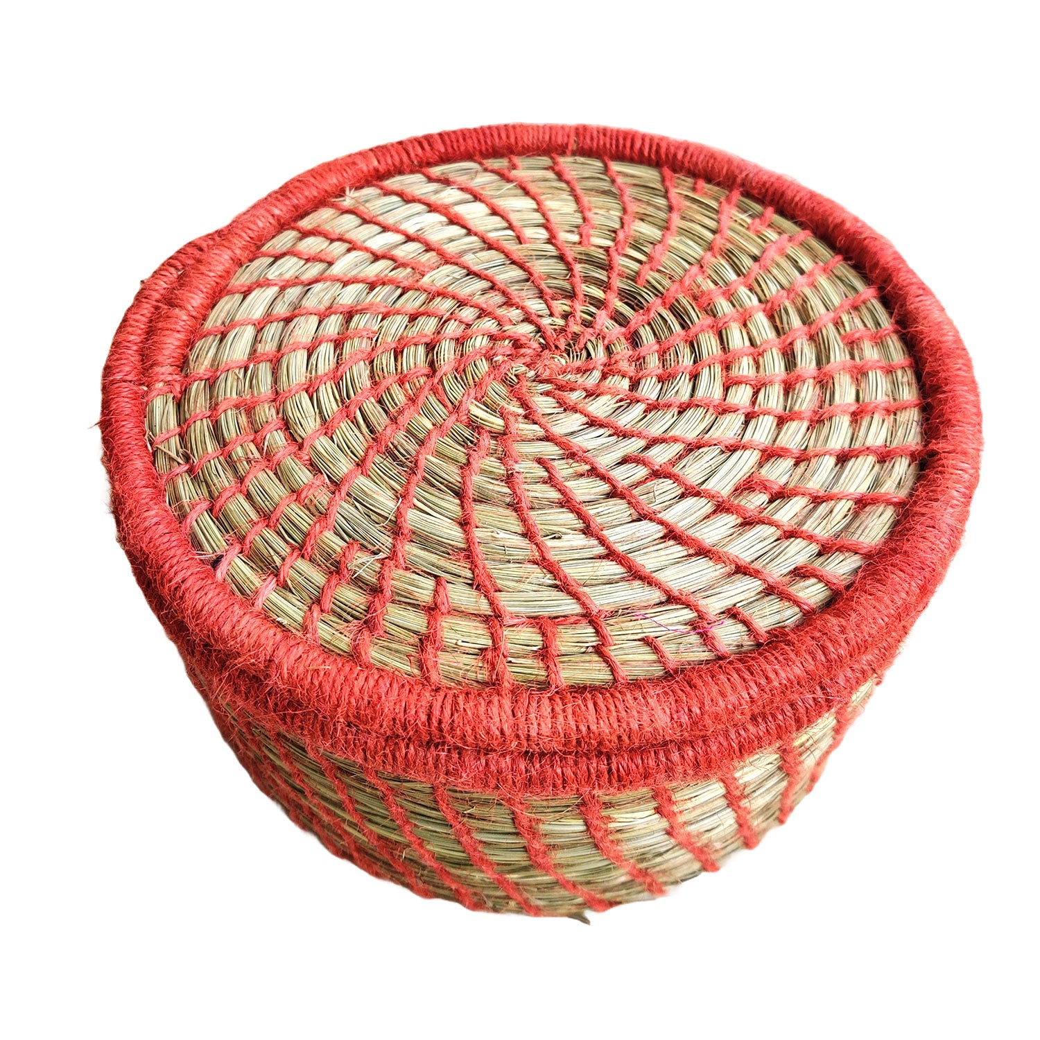 Roti Baskets Made Of Sabai Grass With  Lid